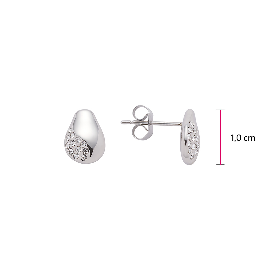 Energetix Ear stud silver-colored party style Jewelry Earrings Ear Studs 